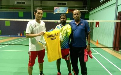Para badminton Player Charles Felicitated
