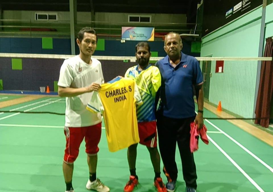 Para badminton Player Charles Felicitated